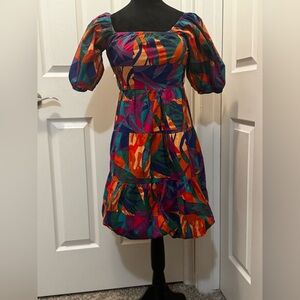 ✨BRAND NEW✨ Anthropologie ~ Sim and Sam ~ Puff Sleeve & Bubble Hem Mini